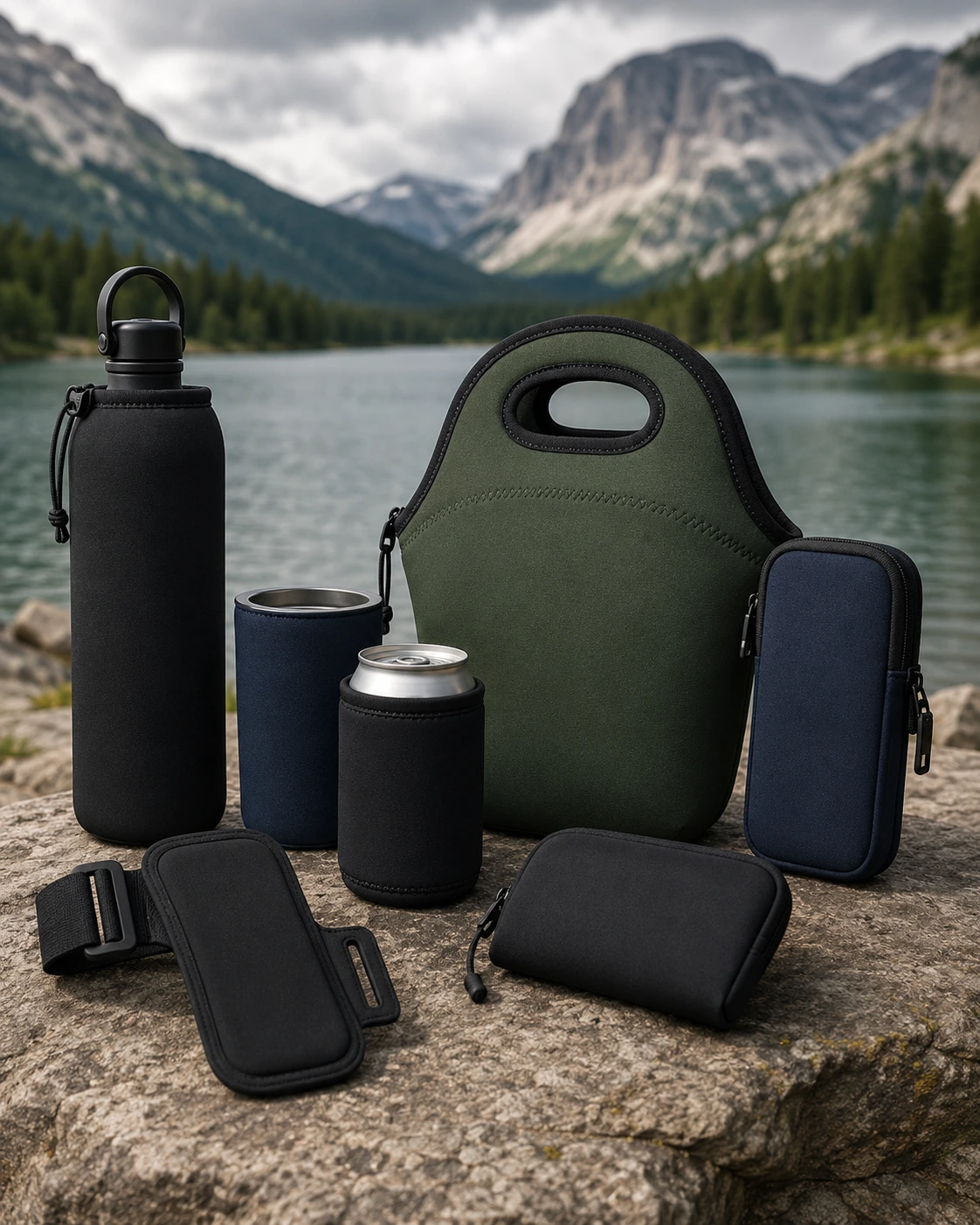 Neoprene sports accessories and drinkware holders